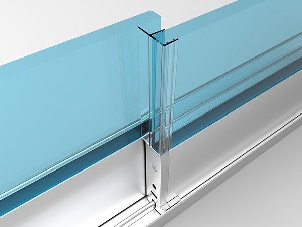 Accesorio para cortina de cristal