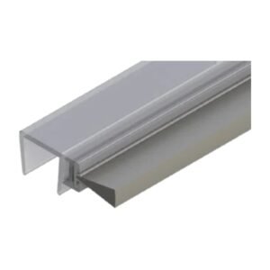 Junta Solape 12 mm Portafelpudo tira larga (tira 3,5 m) para cortina de cristal