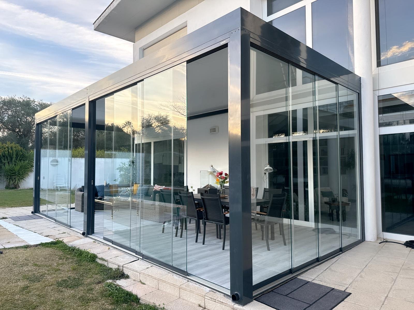 Tipos de cortinas de cristal