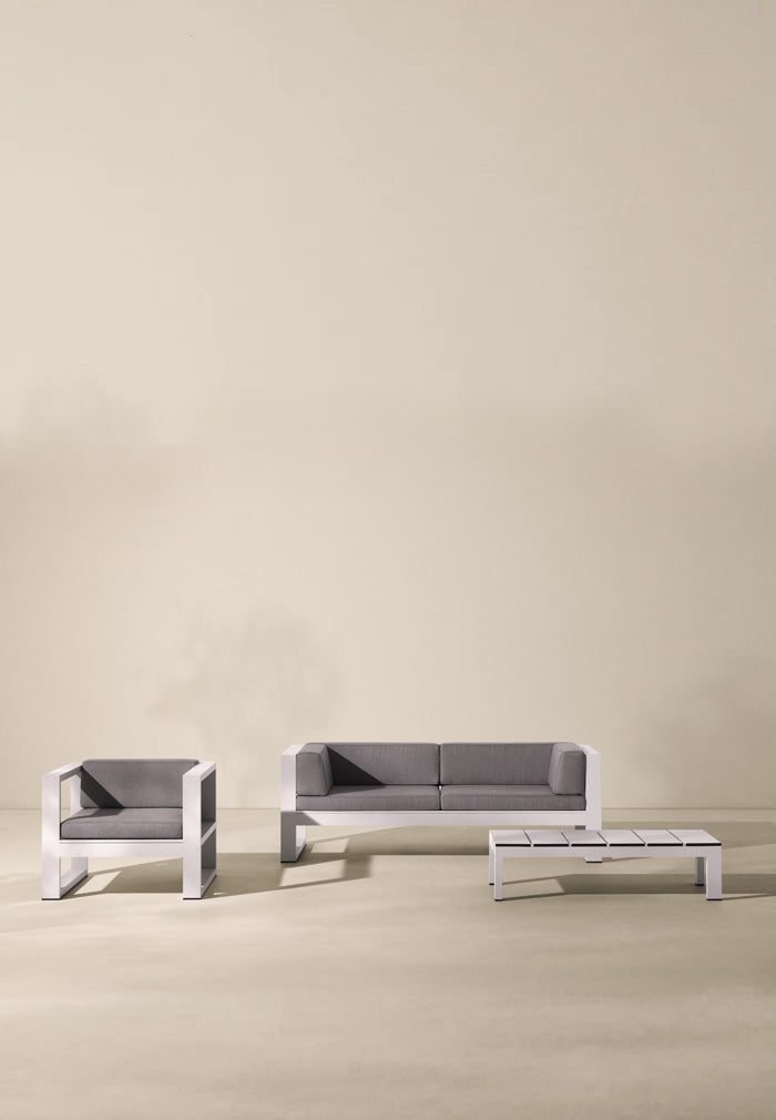 Muebles de exterior 16 Conjunto de exterior Enjoy en aluminio gris
