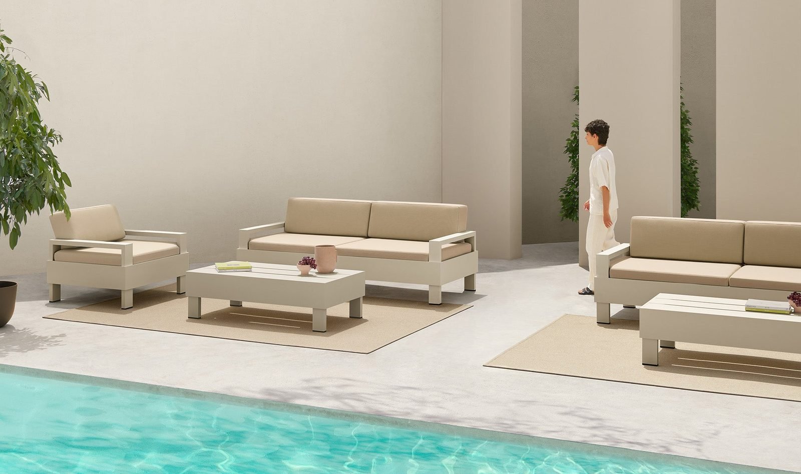 Colección Silence de muebles de exterior en aluminio
