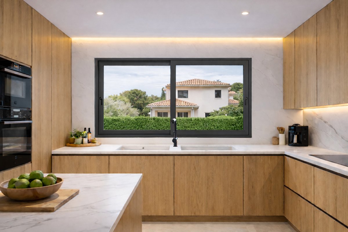 Ventana corredera de aluminio 4200 de Glass by Gaviota