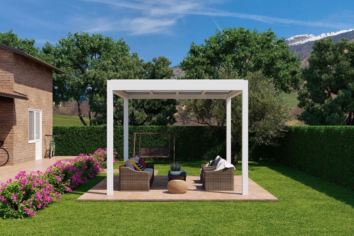 Pérgola fotovoltaica bifacial · Lumyra